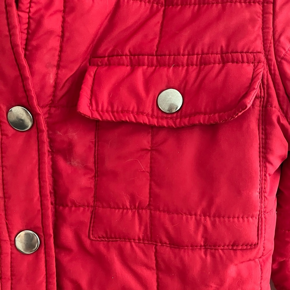 Lightweight Red Quilted Packable Jacket - image 3